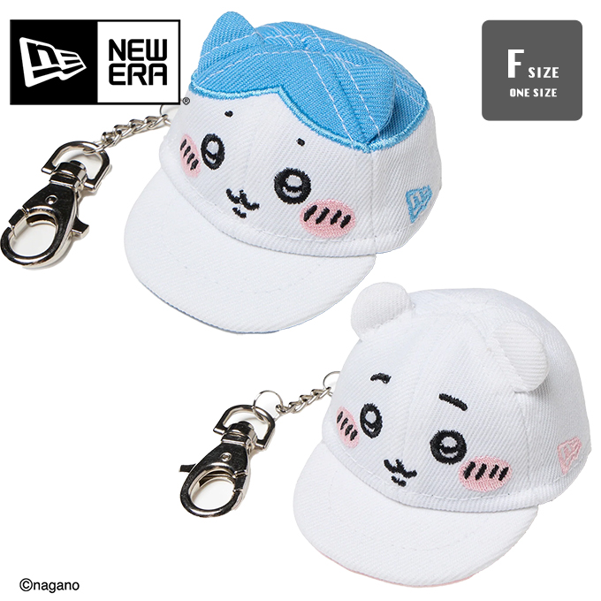 NEW ERA ちいかわ、ハチワレキャラクター帽子キーホルダー2個セット NEW ERA（ニューエラ） CAP KEYHOLDER キャップキーホルダー ちいかわ