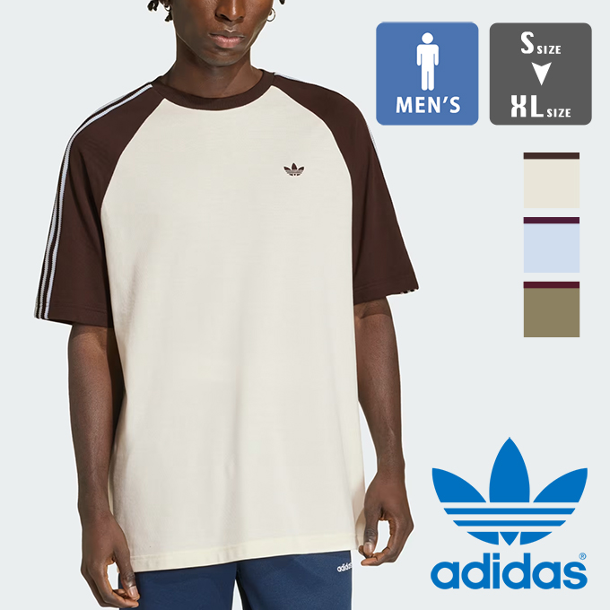 adidas Originals �A�f�B�_�X �I���W�i���X BRITCORE SHORT SLEEVE RINGER T-SHIRT �u���b�g�R�A �����K�[ ����T�V���c DM797 / 2026SUMMER