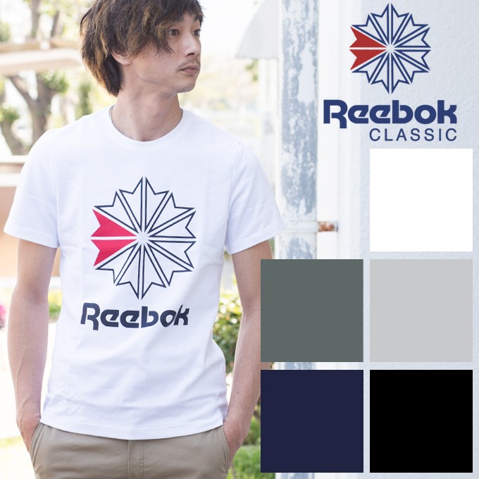 【Reebok リーボック】リーボック クラシック スタークレスト ロゴTシャツ　DTT92