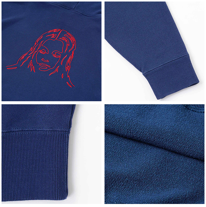 【SALE!!】 【 X-girl エックスガール 】 EMBROIDERED FACE SWEAT HOODIE X-girl エンブロイダード フェイス ロゴ スウェット パーカー 105224012013 / 22AW ※｜jeansstation｜14