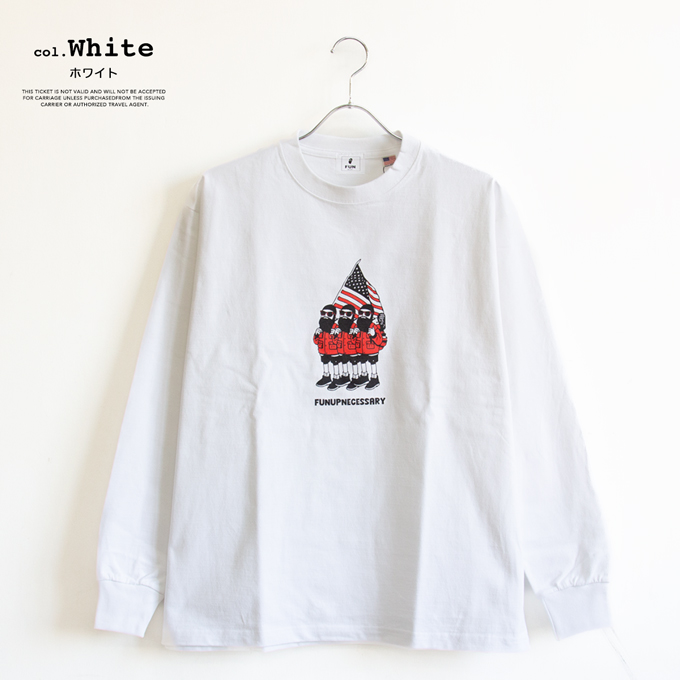 SSJ ロングTシャツ FUN ファン L/S OJISAN PRINT T-Shirt ロングスリーブ おじさん