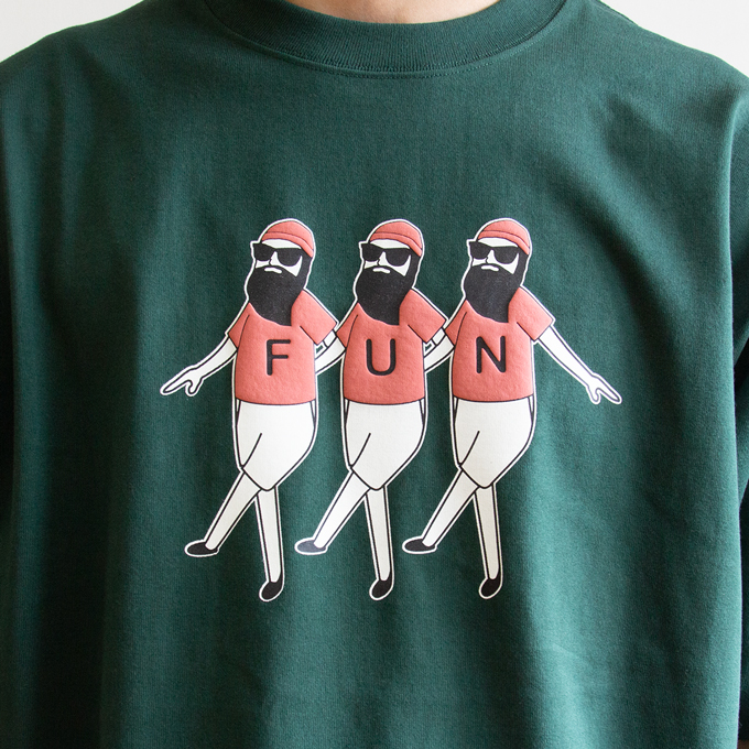 FUN ファン S/S OJISAN PRINT T-Shirt ショートスリーブ おじさん