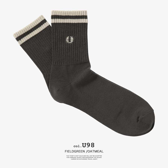 FRED PERRY フレッドペリー Tipped Short Socks ティップド ショート ソックス F19998 /2024SPRING｜jeansstation｜16