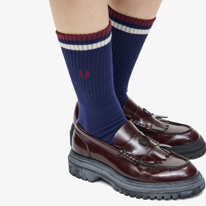 FRED PERRY フレッドペリー Tipped Short Socks ティップド ショート ソックス F19998 /2024SPRING｜jeansstation｜04