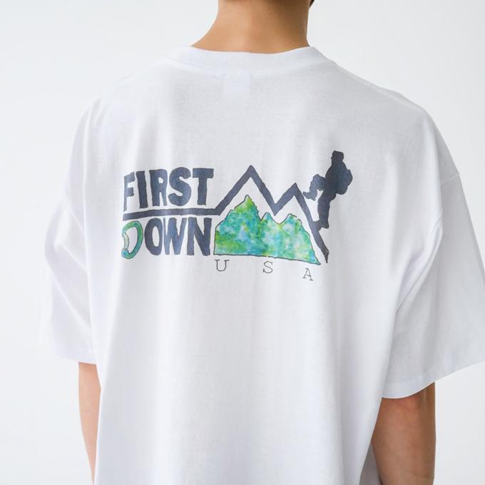 FIRST DOWN USA ファーストダウン コットンジャージー 半袖 Ｔシャツ by lee qura S/S TEE#2 COTTON JERSEY F401007 / 23SS ※｜jeansstation｜02