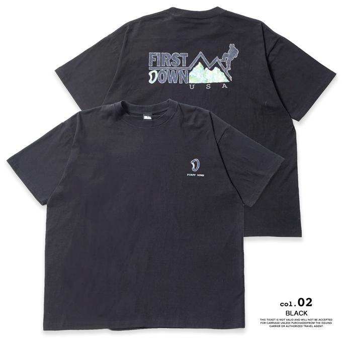 FIRST DOWN USA ファーストダウン コットンジャージー 半袖 Ｔシャツ by lee qura S/S TEE#2 COTTON JERSEY F401007 / 23SS ※｜jeansstation｜09