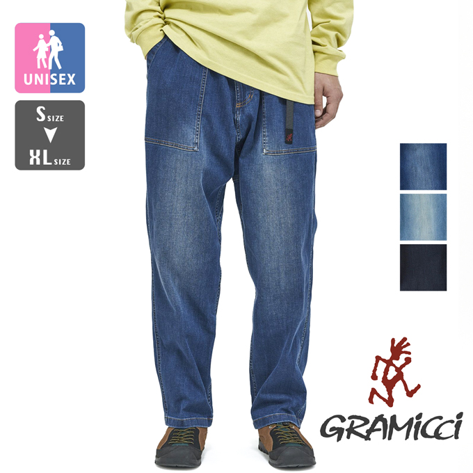 GRAMICCI グラミチ ストレッチ デニム ルーズテーパード リッジパンツ STRETCH DENIM LOOSE TAPERED RIDGE PANT G3FU-P052 / 2024SPRING｜jeansstation