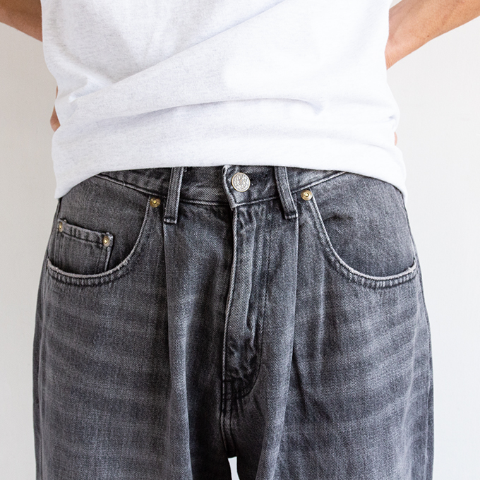 「 GUNG HO ガンホー 」 DENIM BAGGY PANTS デニム バギー パンツ GH25S013D0 / ガンホー デニム パンツ バギーパンツ USED加工 ケミカルウォッシュ ワイド アメカジ ワーク ストリート 2025SPRING GUNG HO（ガンホー） DENIM BAGGY PANTS デニム バギー パンツ
