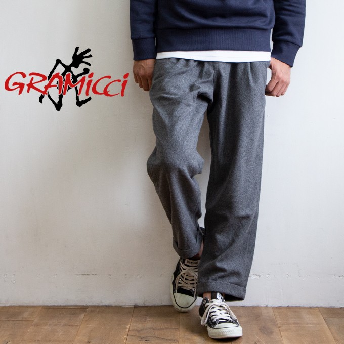 グラミチ GRAMICCI 19AW WOOL BLEND TUCK TAPERED PANTS GMP-19F010 ウール クライミングパンツ  タックテーパードパンツ アウトドア XL 人気ブランド多数対象