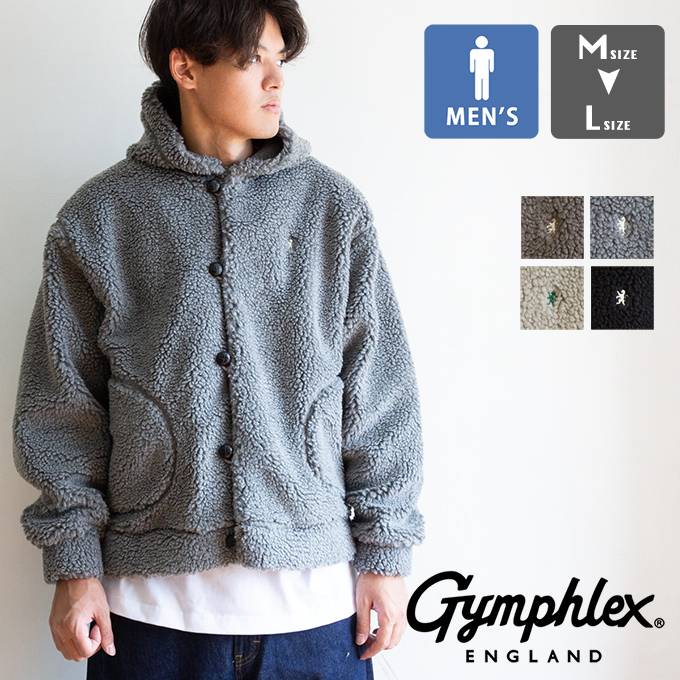 GYMPHLEX（ジムフレックス） ボア フードジャケット MEN GY-A0727 BOA 
