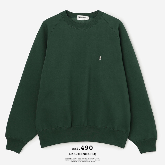 GYMPHLEX(ジムフレックス) T/C FLEECY SWING SLEEVE CREW NECK P.O. GYMPHLEX(ジムフレックス) T/C FLEECY SWING SLEEVE CREW NECK P.O.