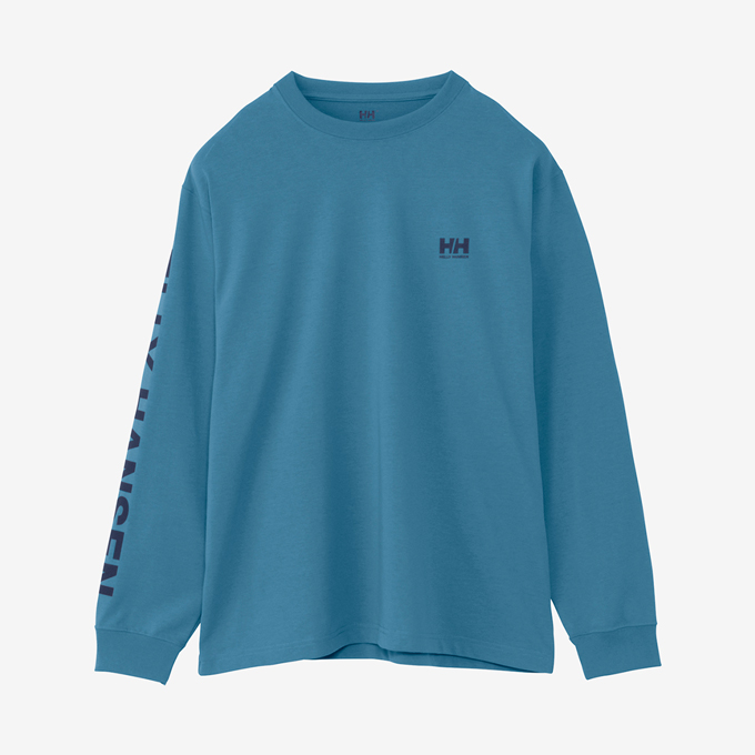 「 HELLY HANSEN ヘリーハンセン 」 L/S Letter Tee ロングスリーブ レター ティー HH32380 / Tシャツ 長袖 ロンT 丸首 クルーネック 袖プリント UVケア 紫外線対策 メンズ レディース ユニセックス HELLY HANSEN ヘリーハンセン L/S Letter Tee ロングスリーブ レター