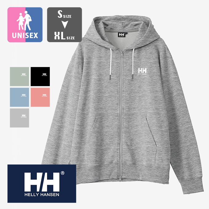 HELLY HANSEN ヘリーハンセン HH Logo Full-zip Sweat Hoodie HH ロゴ 