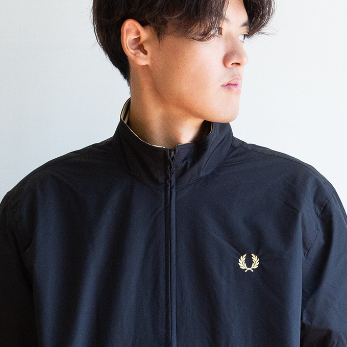 FRED PERRY ザ ブレンサム ジャケット　ナイロンジャケット　人気　黒 FRED PERRY（フレッドペリー） ブルゾン アウター Brentham Jacket