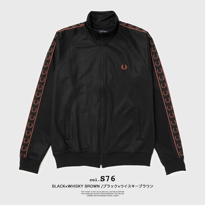 フレッドペリーContrast Tape TrackJacket 美品！！ FRED PERRY - Contrast Tape Track Jacket (J5557) 正規取扱商品