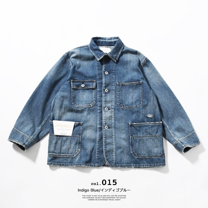 Johnbull（ジョンブル） 12.5 オンス デニム サック ジャケット