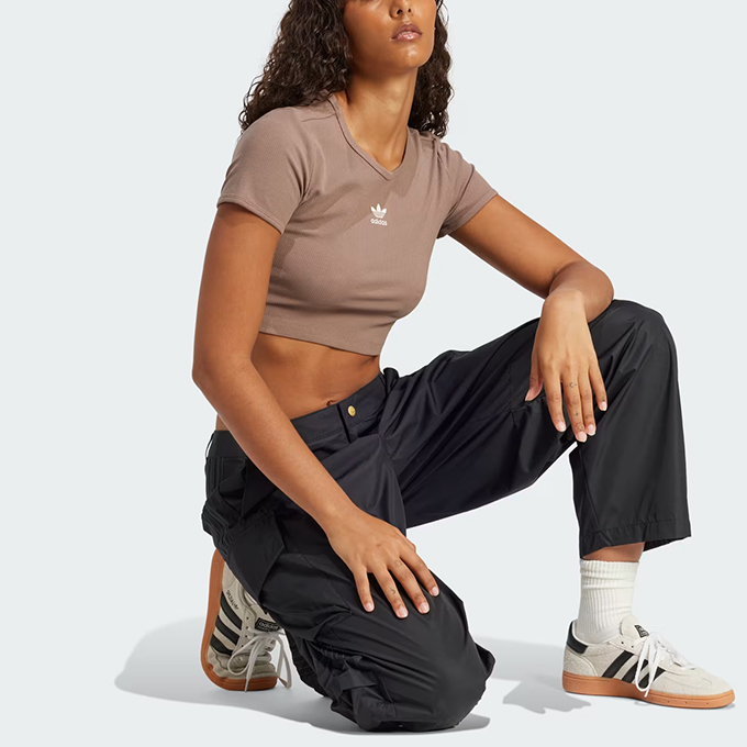 【ADIDAS ORIGINALS】★エッセンシャル Tシャツ★正規品★ エッセンシャルズ リブ Tシャツ / アディダスオリジナルス