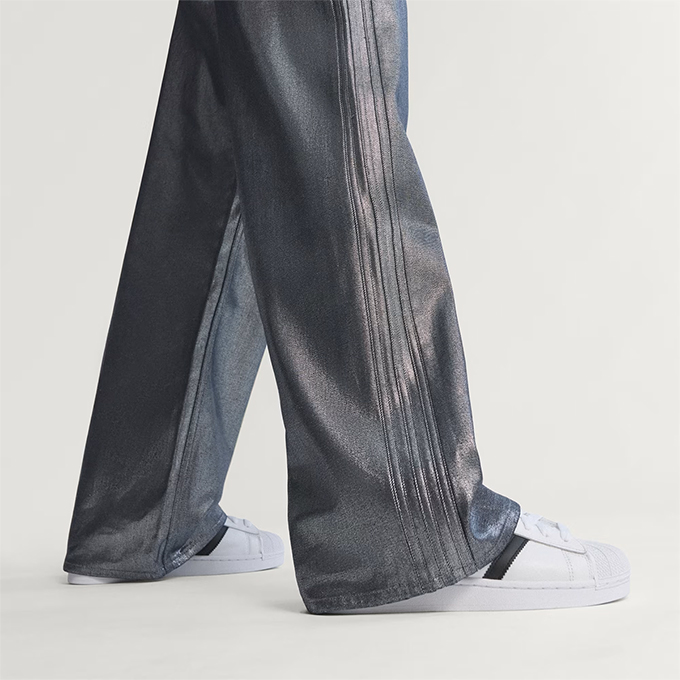 addidas originals デニム　トラックパンツ　インディゴ　ジーパン adidas Originals アディダス オリジナルス ファイヤーバード トラック
