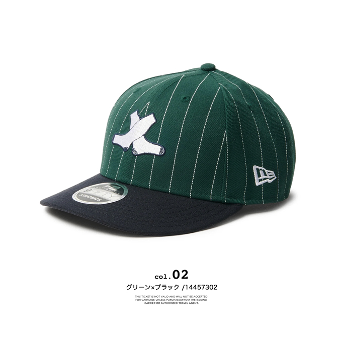 NEW ERA 9FIFTY キャップ ピンストライプ グリーン NEW ERA（ニューエラ） LP 9FIFTY MIYUKI ARIHARA ピンストライプ ロゴ
