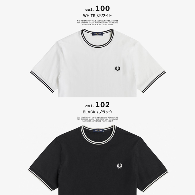フレッドペリー　ツインティップド Tシャツ Mサイズ　新品未使用 FRED PERRY フレッドペリー Twin Tipped T-Shirt ツインティップ