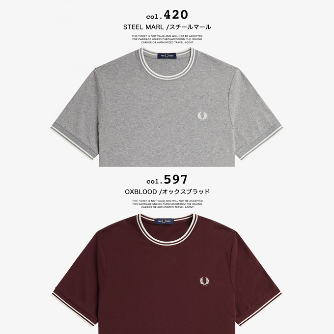 FRED PERRY フレッドペリー Twin Tipped T-Shirt ツインティップ