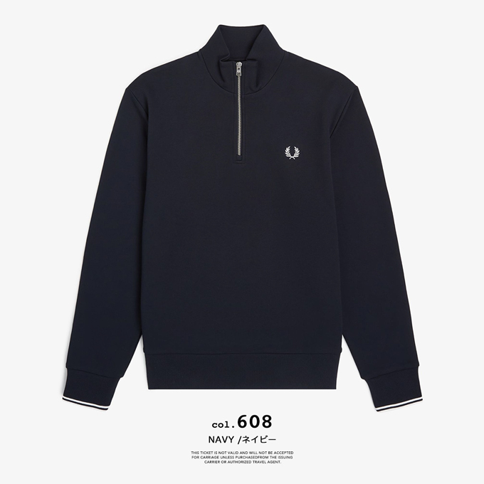FRED PERRY フレッドペリー Half Zip Sweatshirt ハーフジップ