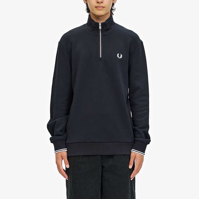 FRED PERRY フレッドペリー Half Zip Sweatshirt ハーフジップ