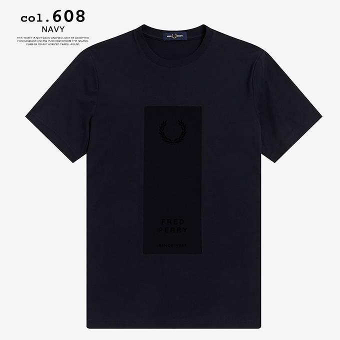 FRED PERRY 【 フレッドペリー 】 Block Print T-Shirt ブロック