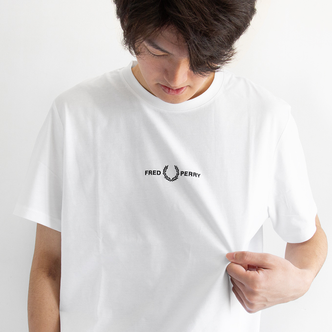 FRED PERRY フレッドペリー Embroidered T-Shirt エンブロイダード Tシャツ M4580 /2024SUMMER | FRED PERRY | 01