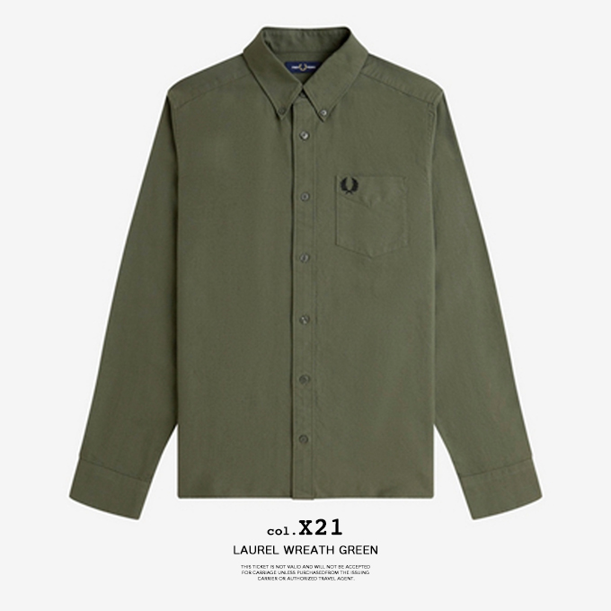 FRED PERRY（フレッドペリー） Oxford Shirt L/S オックスフォード
