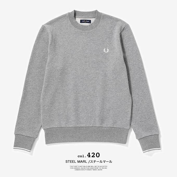 FRED PERRY（フレッドペリー） Crew Neck Sweatshirt クルーネック