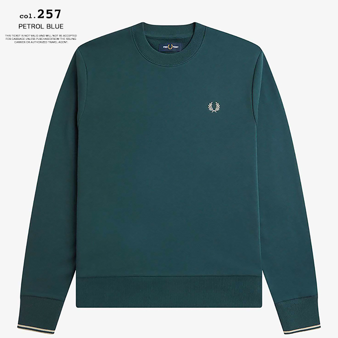 FRED PERRY フレッドペリー Crew Neck Sweatshirt ワンポイント クルーネック スウェット M7535 / 2023AW ※｜jeansstation｜10