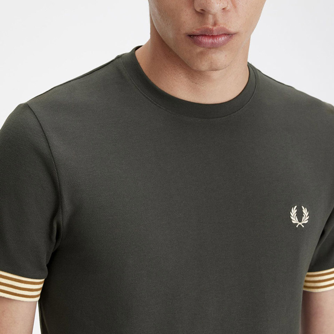 FRED PERRY フレッドペリー Striped Cuff T-Shirt ストライプ