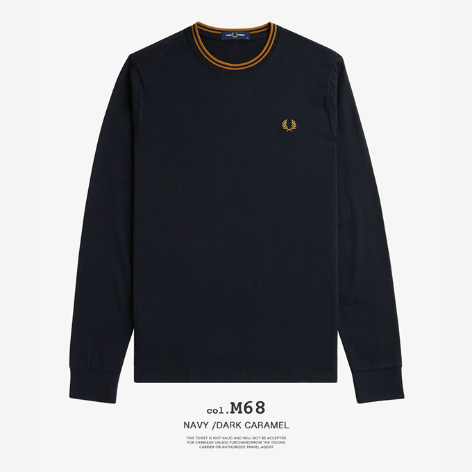 FRED PERRY（フレッドペリー） Twin Tipped Long Sleeve T-Shirt