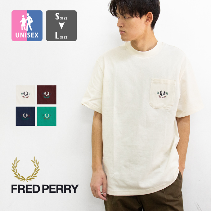 FRED PERRY （WEB限定完売商品）ロゴ半袖Tシャツ Sサイズ ホワイト FRED PERRY フレッドペリー Relaxed 1952 T-Shirt リラックスド