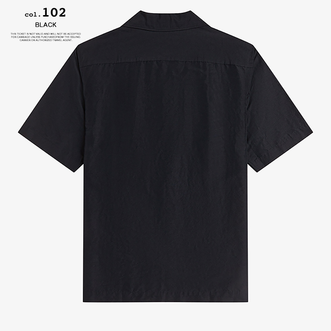 FRED PERRY（フレッドペリー） Linen Blend Revere Collar Shirt