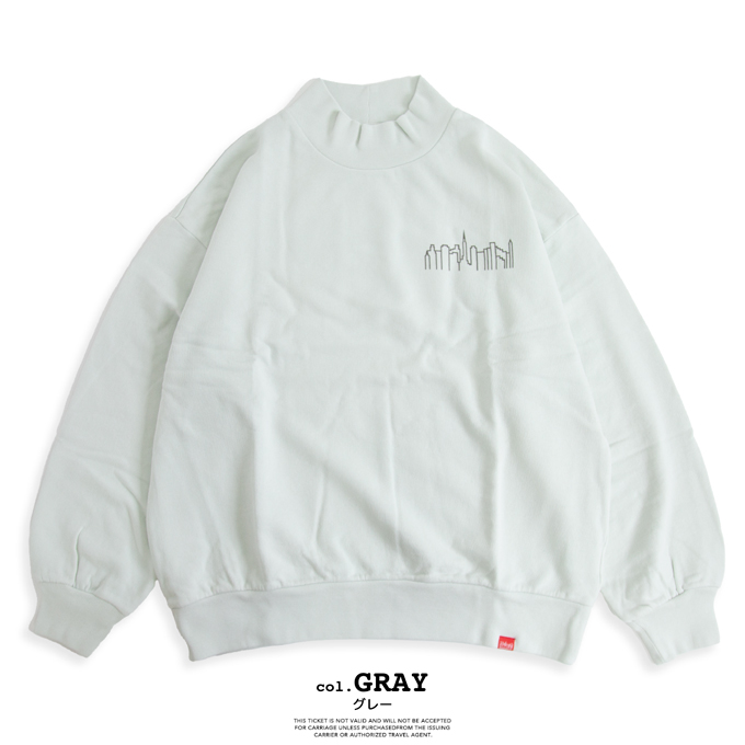 【SALE!!】 Manhattan Portage マンハッタンポーテージ ボトル ネック スウェット シャツ レディース Bottle Neck Sweat Shirt Women’s MP-L130 / 2023AW Manhattan Portage 【SALE!!】 マンハッタンポーテージ ボトル