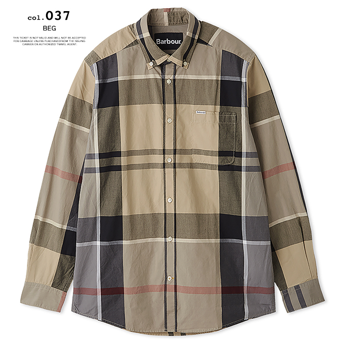 Barbour（バブアー） Harris タータンチェック シャツ MSH5775