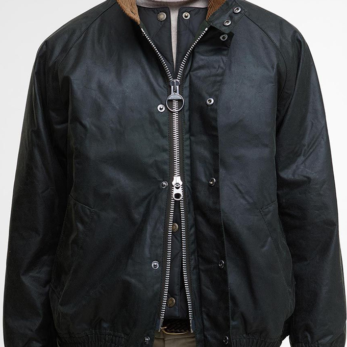 Barbour トラッパー black 新品・未使用 Msize Barbour（バブアー） TRANSPORT トランスポート スタンドカラー