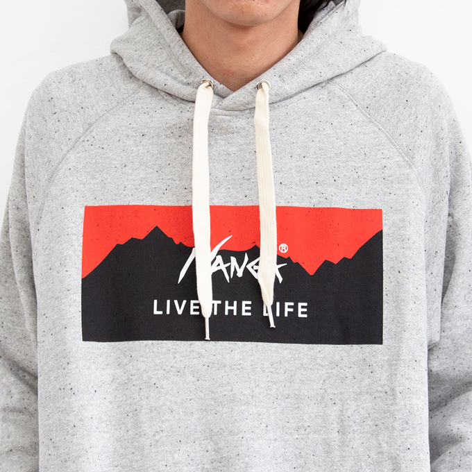 SALE!!】【 NANGA ナンガ 】 LIVE THE LIFE SWEAT HOODIE リブザライフ