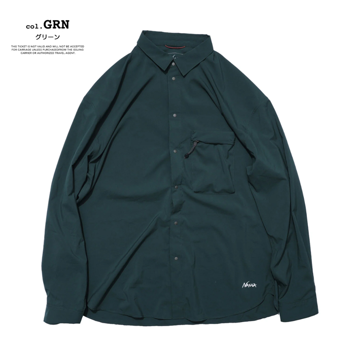 NANGA ナンガ PLC EXCURSION SHIRT (MEN) PLC エクスカーション シャツ N2500-1I402A / 2025SPRINGの画像