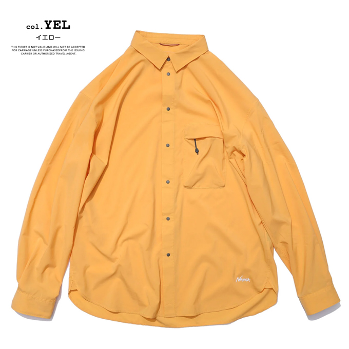 NANGA ナンガ PLC EXCURSION SHIRT (MEN) PLC エクスカーション シャツ N2500-1I402A / 2025SPRINGの画像