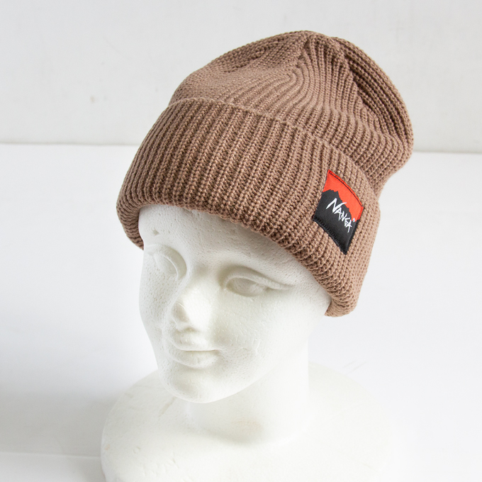 NANGA（ナンガ） BOX LOGO BULKY BEANIE ボックスロゴ バルキー