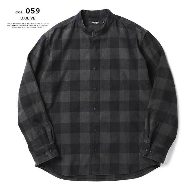 narifuri（ナリフリ） 【SALE!!】 バック ポケット ネルシャツ NF4041