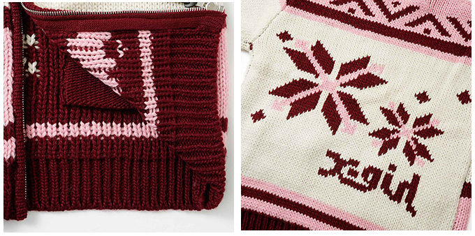 X-girl 【SALE!!】 【 エックスガール 】 NORDIC KNIT CARDIGAN