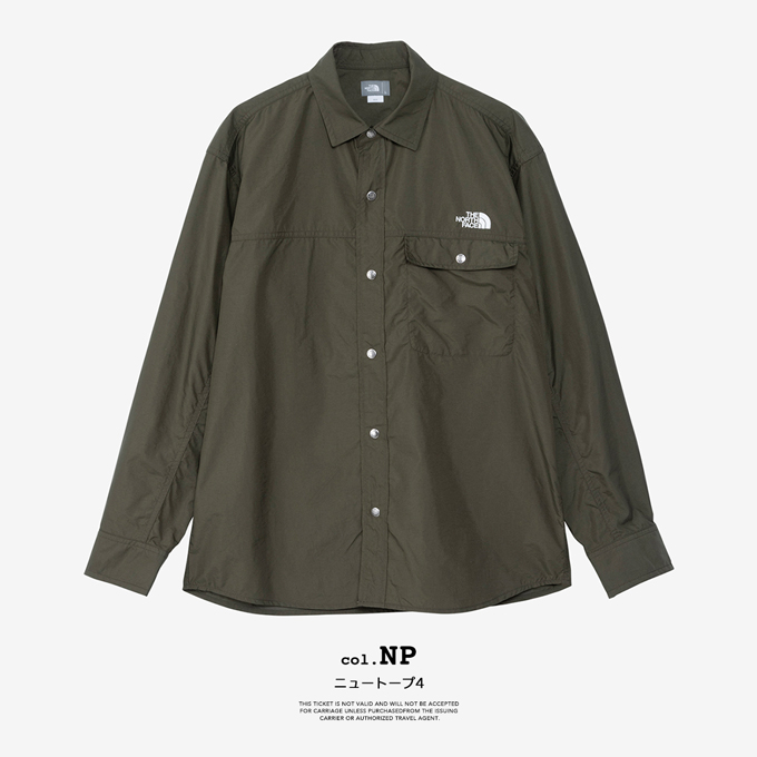 THE NORTH FACE ザ・ノース・フェイス L/S Nuptse Shirt ロング