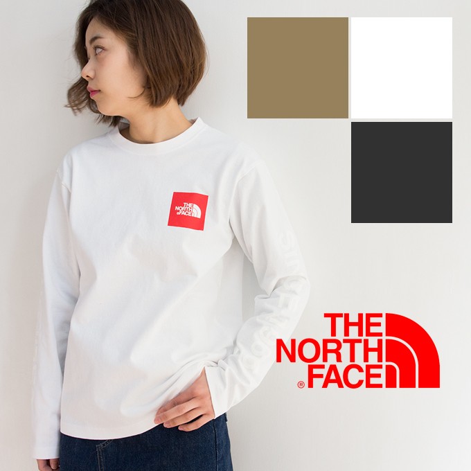 【THE NORTH FACE ザノースフェイス】L/S スクエアロゴカリフォルニアTシャツ