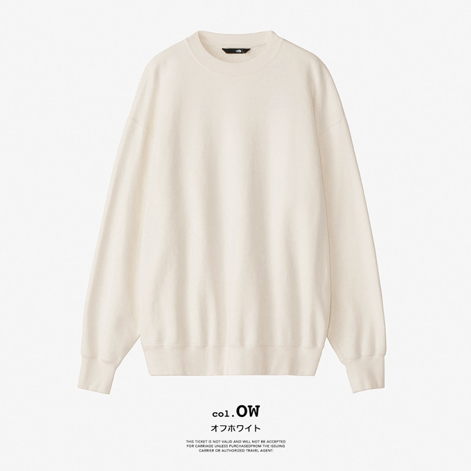 THE NORTH FACE / ROCK STEADY CREW_ロック ステディ クルー/XL/コットン/WHT/無地 THE NORTH FACE（ザ ノースフェイス） Rock Steady Crew ロック