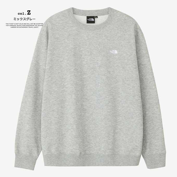 THE NORTH FACE（ザ ノースフェイス） スモールロゴ ヘザー スウェット