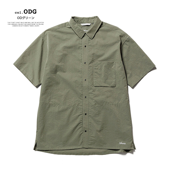 NANGA ナンガ AIR CLOTH COMFY S/S SHIRT エアクロスコンフィー S/Sシャツ NW2211-1H / 23SUMMER  ※ : nw2211-1hec : ジーンズステーション Yahoo!店 - 通販 - Yahoo!ショッピング